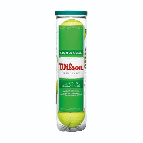 Wilson Starter Green Tennis 4-Ball Can