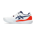 Asics Gel-Resolution 9 Men's Tennis Shoes (White/Blue Expanse)