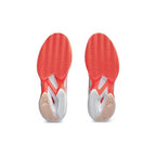 Asics Solution Speed FF 3 Clay Womens Tennis Shoes (White/Sun Coral)