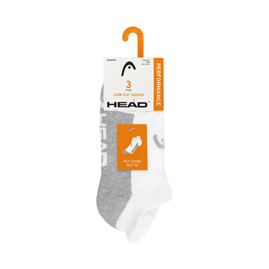 Head Women’s Low Cut Socks 3 Pack (White)