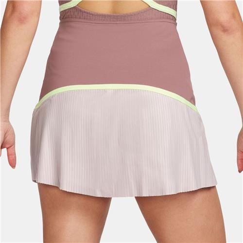 NikeCourt Women's Dri-Fit Advantage Short Pleated Skirt (Smokey Mauve/Platinum Violet/White)
