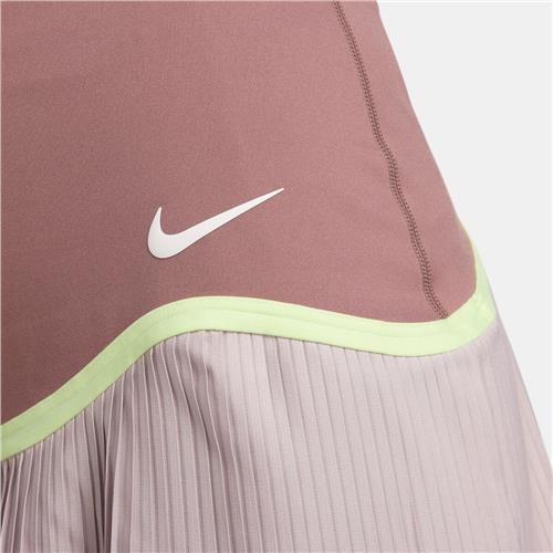 NikeCourt Women's Dri-Fit Advantage Short Pleated Skirt (Smokey Mauve/Platinum Violet/White)