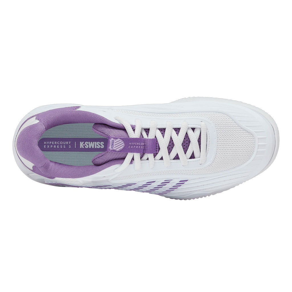 K-Swiss Hypercourt Express 3 Clay Women's Shoes (White/Purple Haze/Lunar Rock)