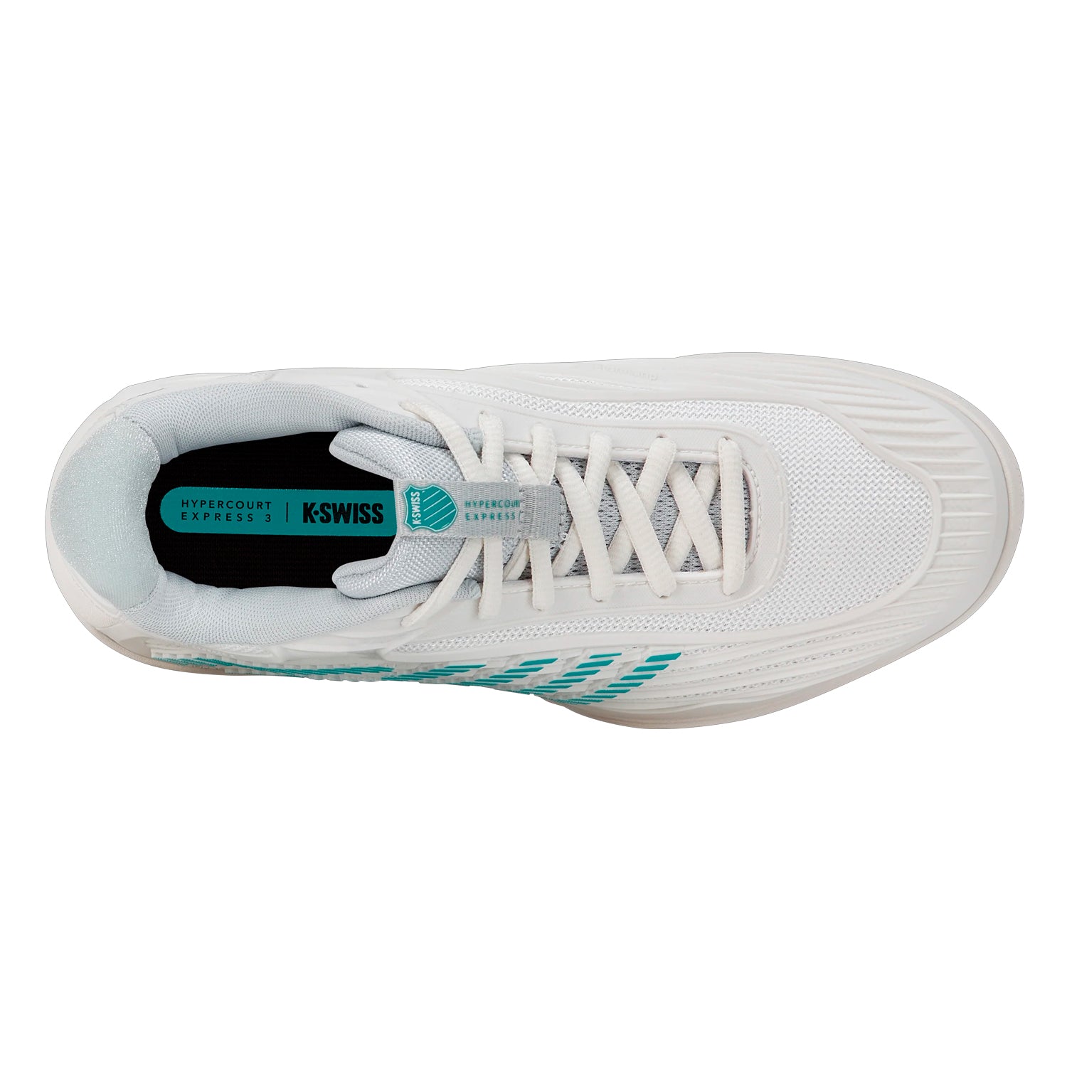 K-Swiss Hypercourt Express 3 Wide Allcourt Women's Shoes (White/Gray/Baltic)