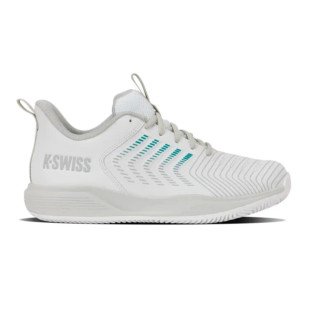K-Swiss Ultrashot Light Herringbone Women's Shoes (White/Dawn Blue/Baltic)