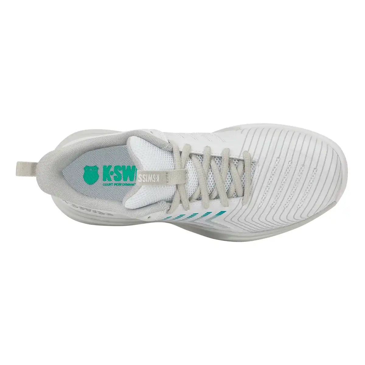 K-Swiss Ultrashot Light Herringbone Women's Shoes (White/Dawn Blue/Baltic)