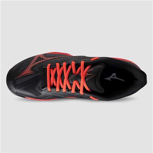 Mizuno Wave Exceed Light 2 AC Men's Tennis Shoes (Black/Radiant Red/Ebony)