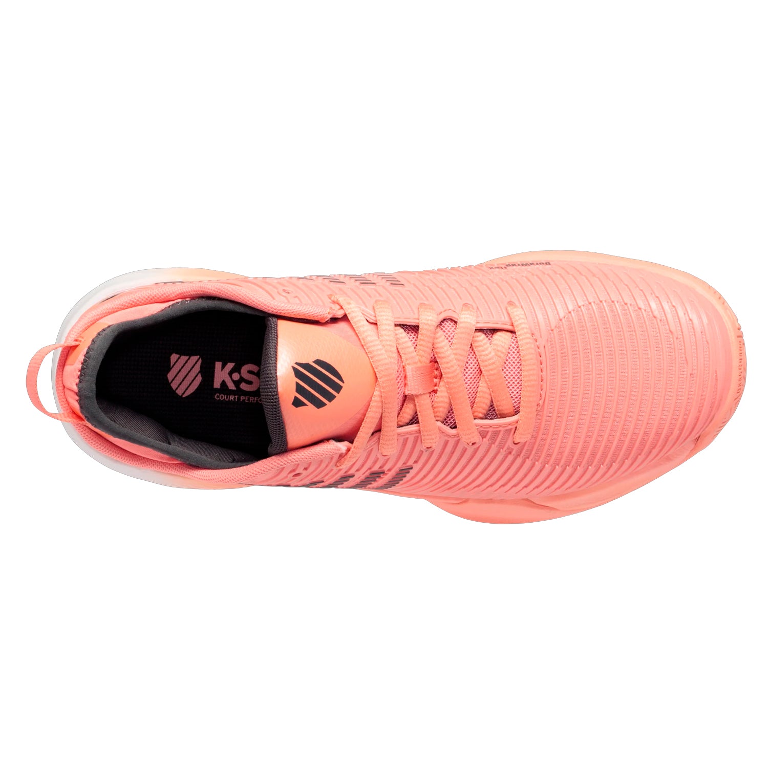 K-Swiss Hypercourt Supreme Women's Tennis Shoe (Peach/Amber/White/Asphalt)