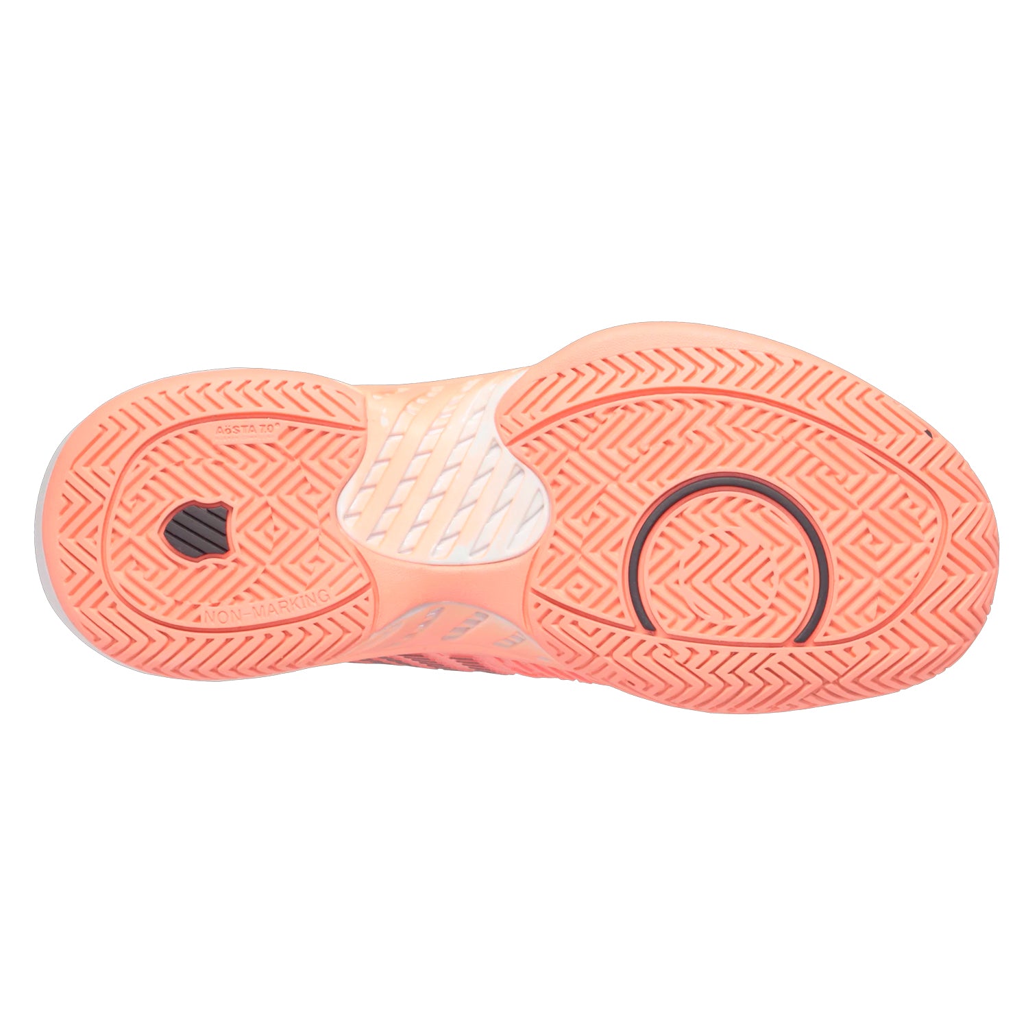 K-Swiss Hypercourt Supreme Women's Tennis Shoe (Peach/Amber/White/Asphalt)