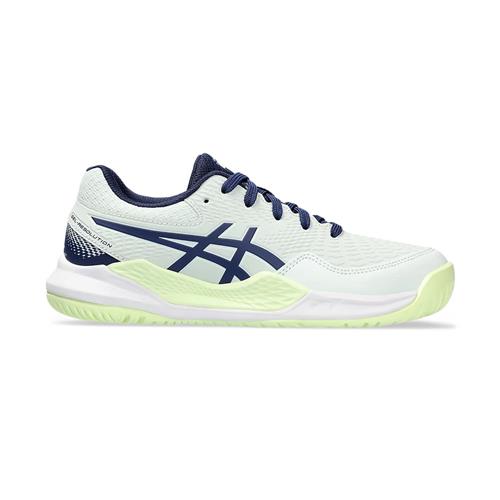 Asics Gel-Resolution 9 GS Junior Tennis Shoes (Pale Mint/Blue Expanse)
