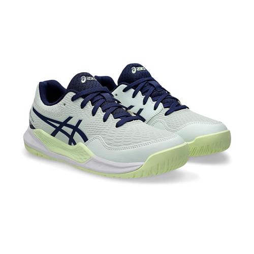 Asics Gel-Resolution 9 GS Junior Tennis Shoes (Pale Mint/Blue Expanse)