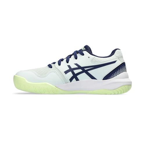 Asics Gel-Resolution 9 GS Junior Tennis Shoes (Pale Mint/Blue Expanse)