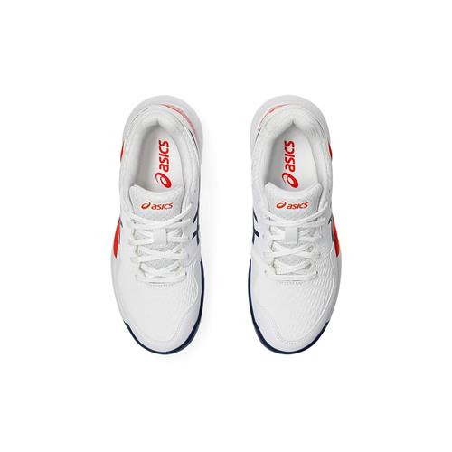 Asics Gel-Resolution 9 GS Junior Tennis Shoes (White/Blue Expanse)