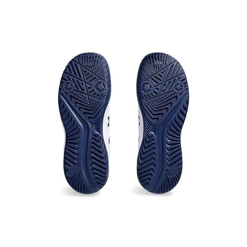 Asics Gel-Resolution 9 GS Junior Tennis Shoes (White/Blue Expanse)