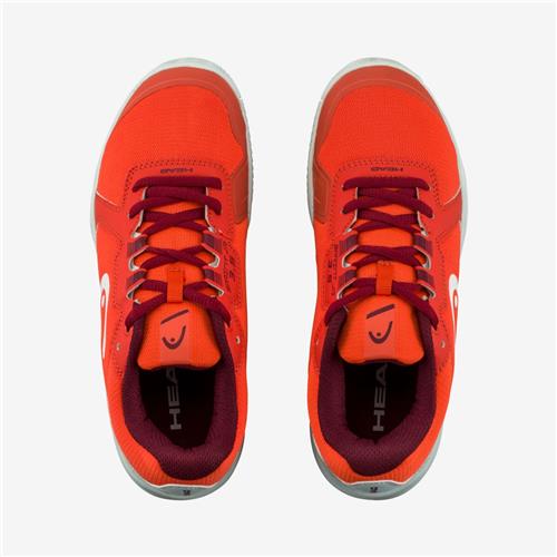 Head Sprint 3.5 Junior Tennis Shoe (Orange/Dark Red)
