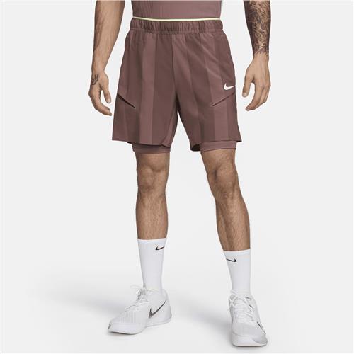 NikeCourt Dri-Fit Slam Short MB (SMOKEY MAUVE/BARELY VOLT/WHITE)