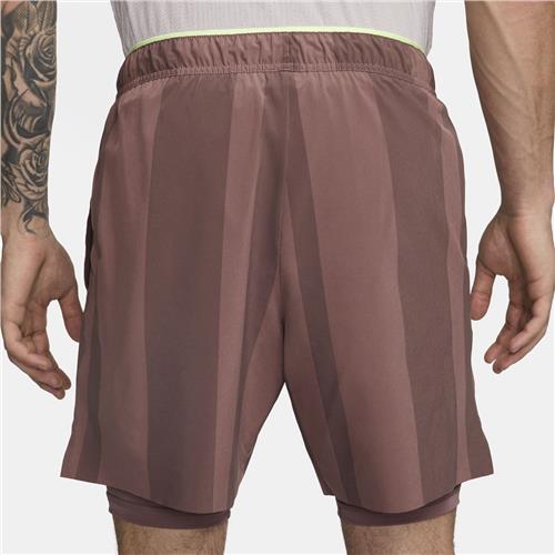 NikeCourt Dri-Fit Slam Short MB (SMOKEY MAUVE/BARELY VOLT/WHITE)