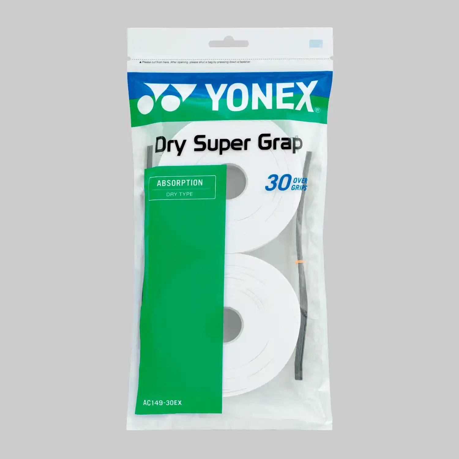 Yonex Dry Super Grap Coil 30 Piece (White)