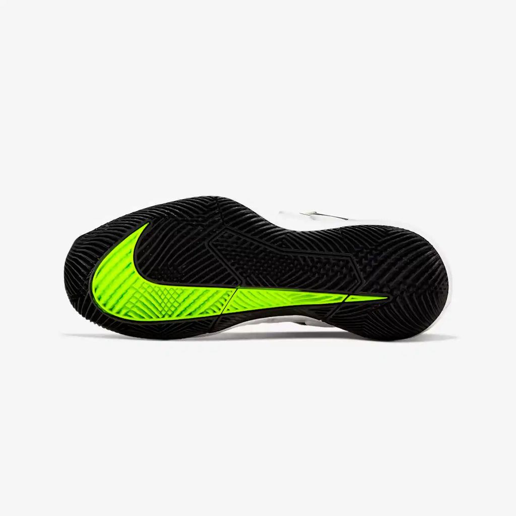 NikeCourt Junior Vapor X Tennis Shoes (White/Volt/Black)