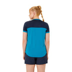 Asics Womens Court Short Sleeve Top (Teal Blue/Mako Blue)