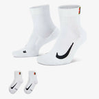 NikeCourt Multiplier Max Tennis Ankle Socks 2 Pairs (White)