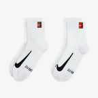 NikeCourt Multiplier Max Tennis Ankle Socks 2 Pairs (White)