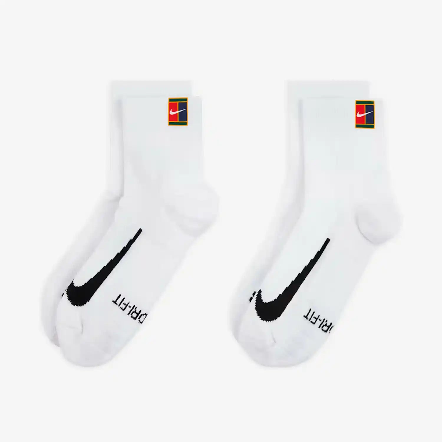 NikeCourt Multiplier Max Tennis Ankle Socks 2 Pairs (White)