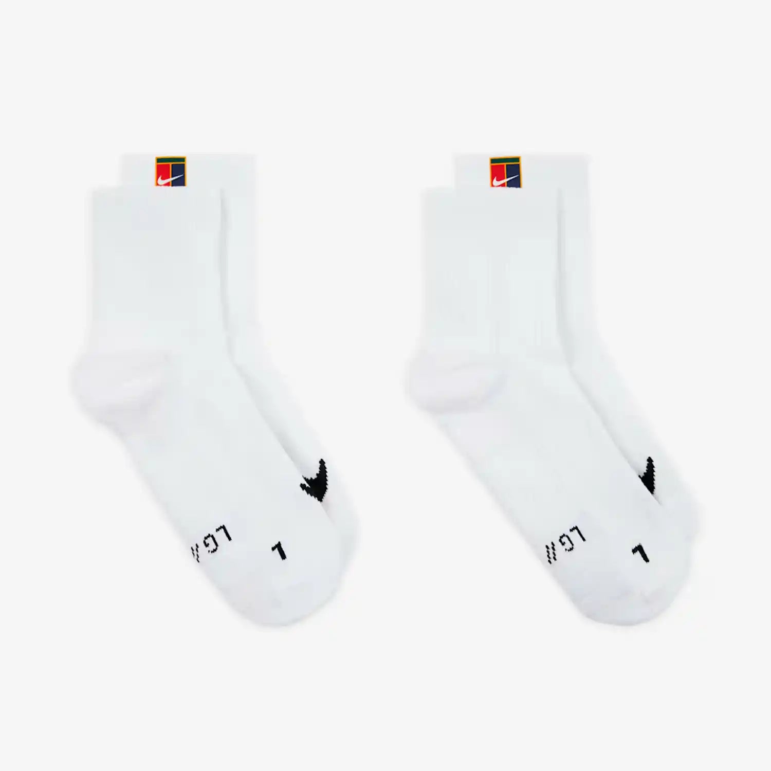NikeCourt Multiplier Max Tennis Ankle Socks 2 Pairs (White)