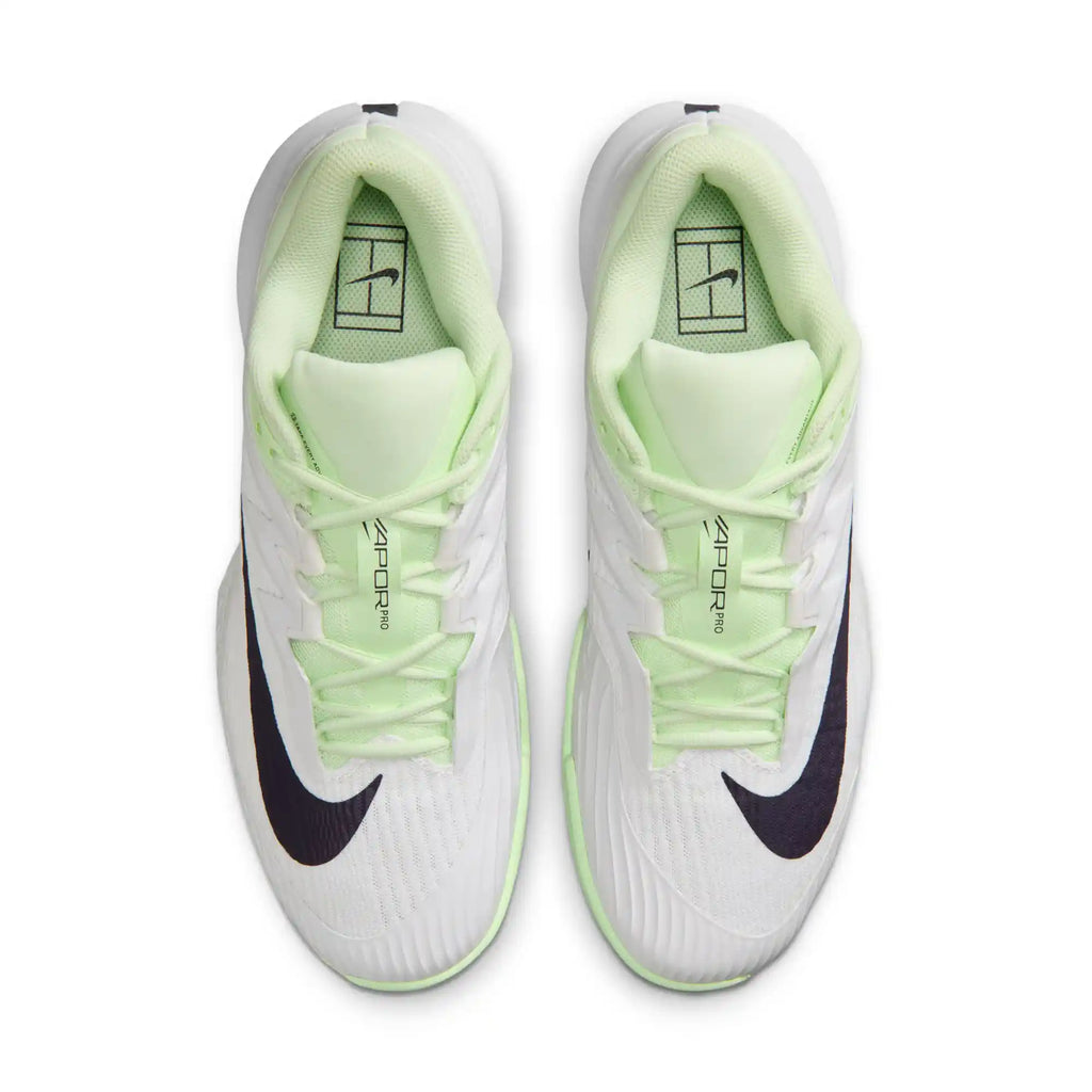 Nike Vapor Pro 3 Men's Hard Court Tennis Shoes (White/Volt Tint/Dark Raisin)