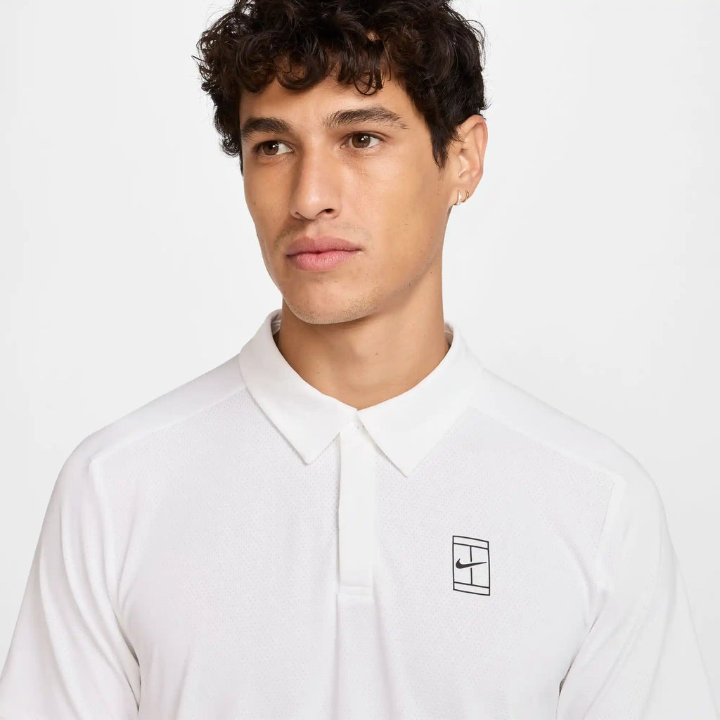 NikeCourt Dri-Fit Advantage Tennis Polo (White)