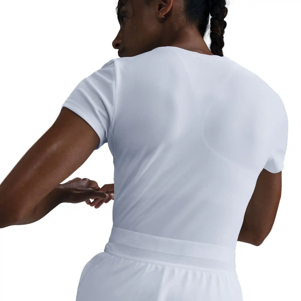 NikeCourt Advantage Women's Dri-Fit Short Sleeve Tennis Top (White)