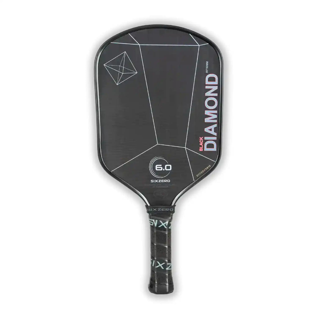 Six Zero Black Diamond Power 14mm Paddle Grey with Red Highlights