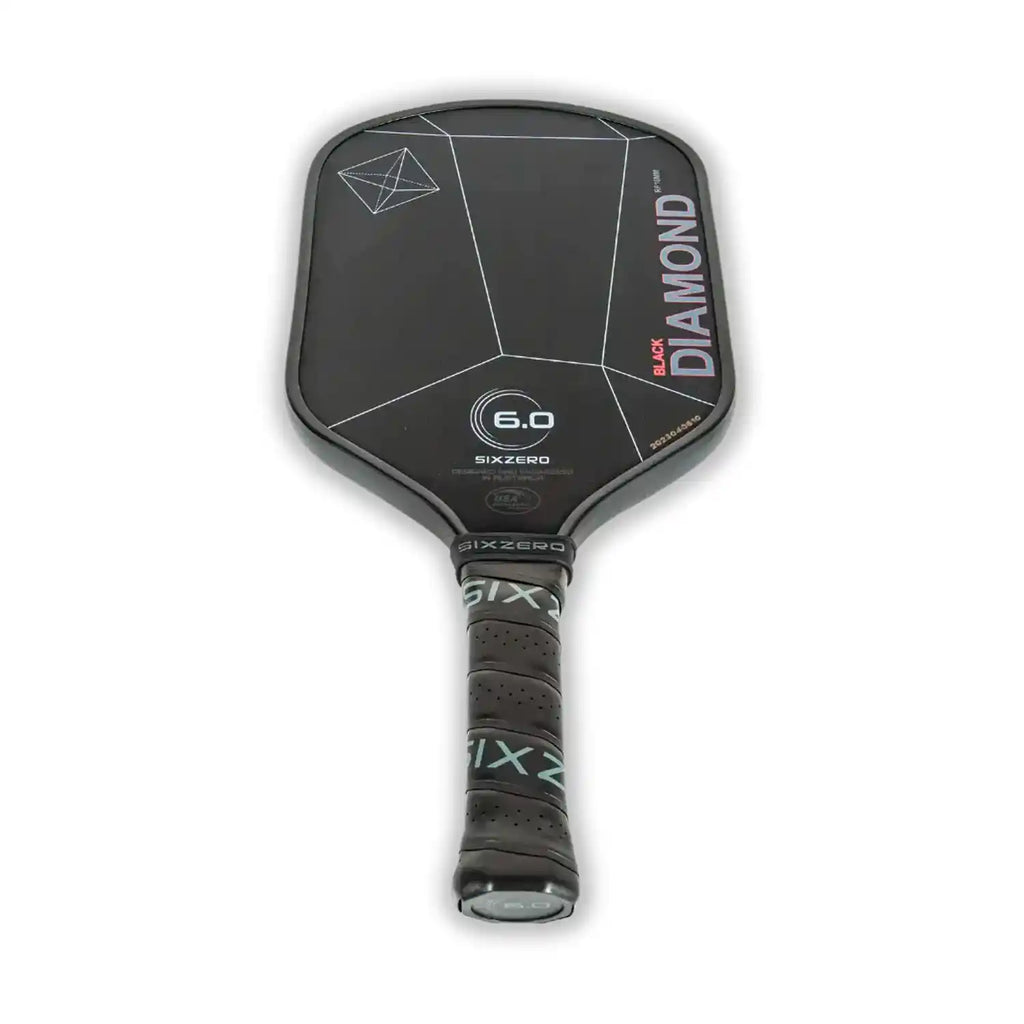 Six Zero Black Diamond Power 14mm Paddle Grey with Red Highlights