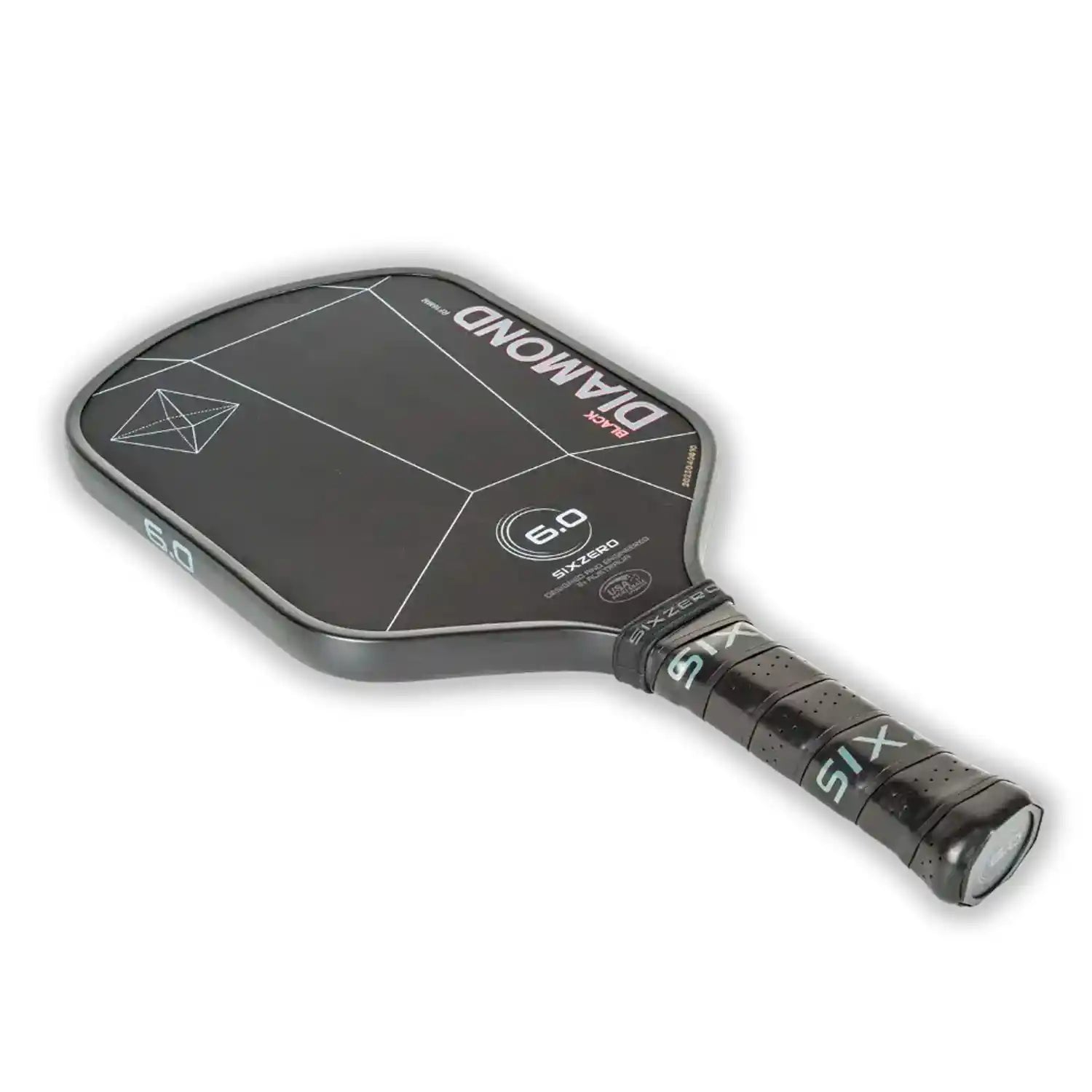 Six Zero Black Diamond Power 14mm Paddle Grey with Red Highlights