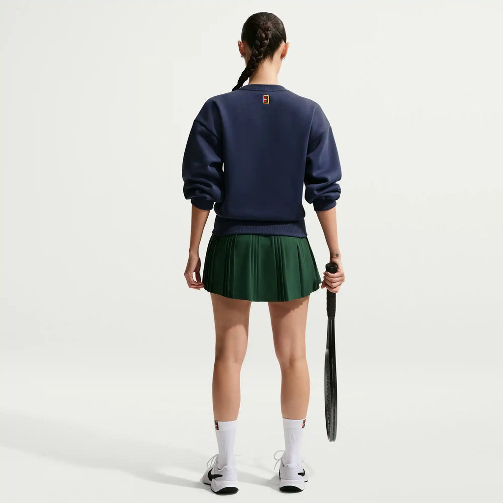 NikeCourt Collection Women's Crew-Neck Tennis Top (Midnight Navy/Sail)