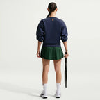 NikeCourt Collection Women's Crew-Neck Tennis Top (Midnight Navy/Sail)