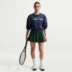 NikeCourt Collection Women's Crew-Neck Tennis Top (Midnight Navy/Sail)