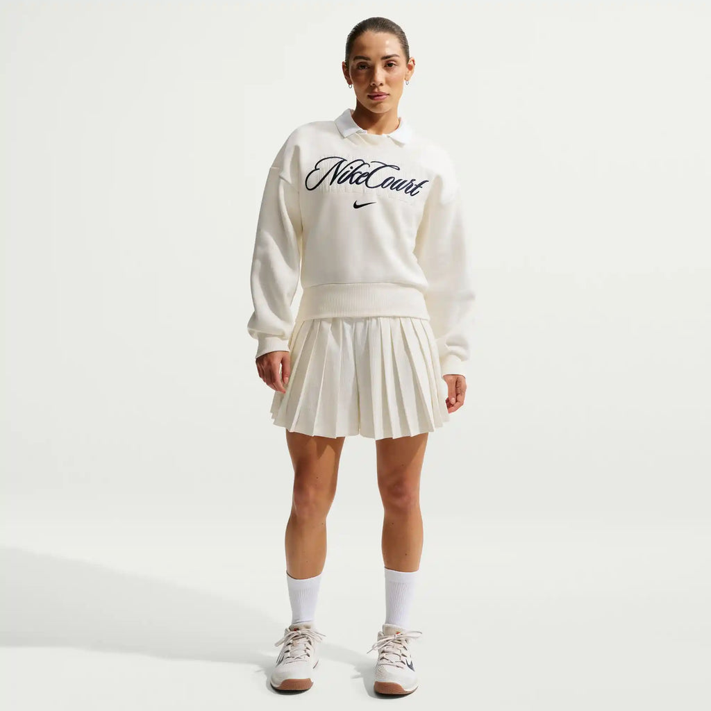 NikeCourt Court Collection Women's Dri-FIT High-Waisted Tennis Shorts (White)