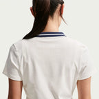 NikeCourt Court Collection Women's Dri-FIT Cropped Tennis Polo (Sail/Midnight Navy)