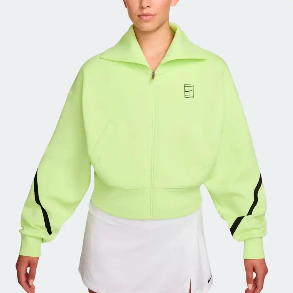 NikeCourt Dri-Fit Full-Zip Tennis jacket (LT Lemon Twist/Black)