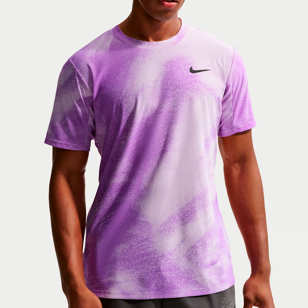 NikeCourt Slam Men's Dri-FIT ADV Tennis Top (Violet Mist/Bright Violet/Black)