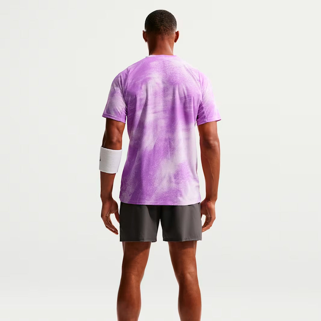 NikeCourt Slam Men's Dri-FIT ADV Tennis Top (Violet Mist/Bright Violet/Black)