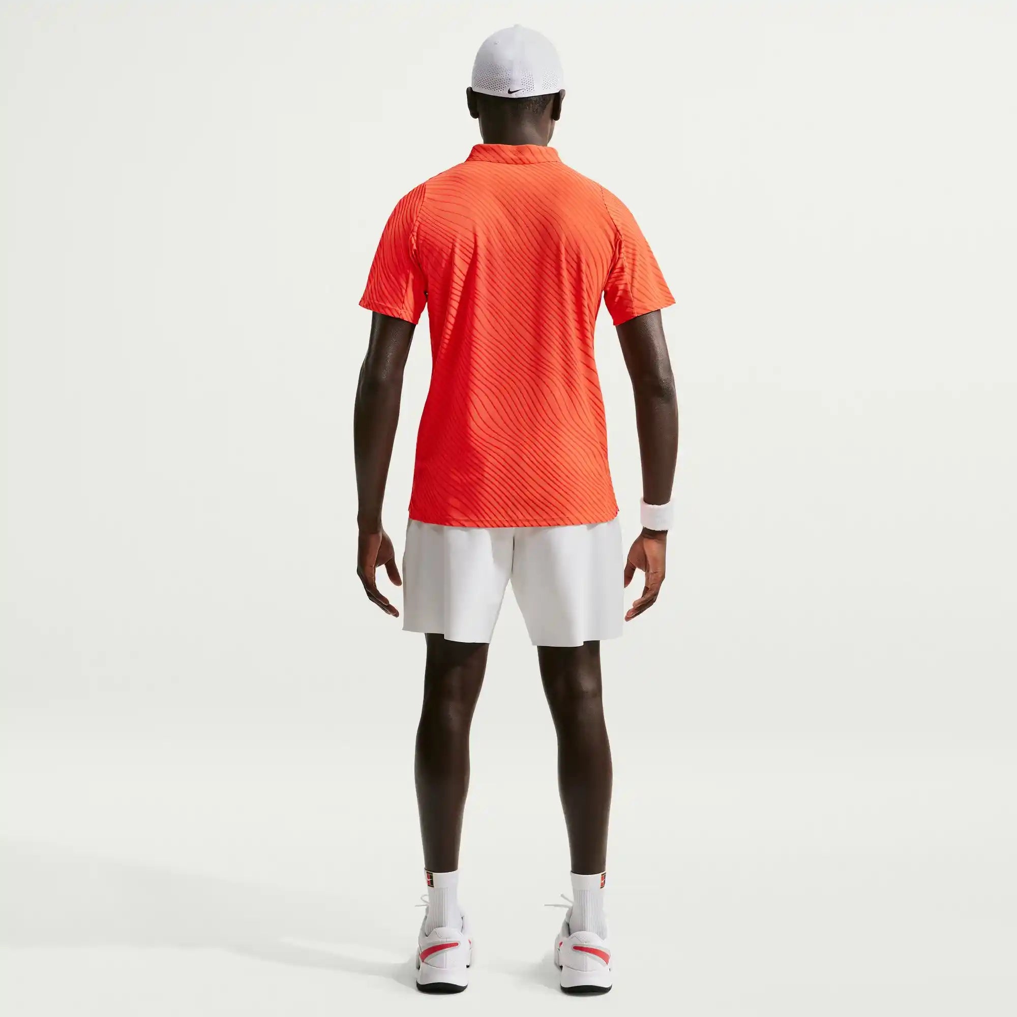 NikeCourt Men's Dri-FIT Advantage Slam Polo MB (Turf Orange/White)