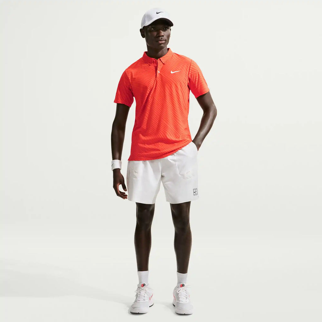NikeCourt Men's Dri-FIT Advantage Slam Polo MB (Turf Orange/White)