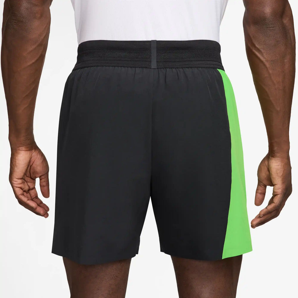 NikeCourt Dri-FIT Slam Short MB (Black/Mean Green/White)