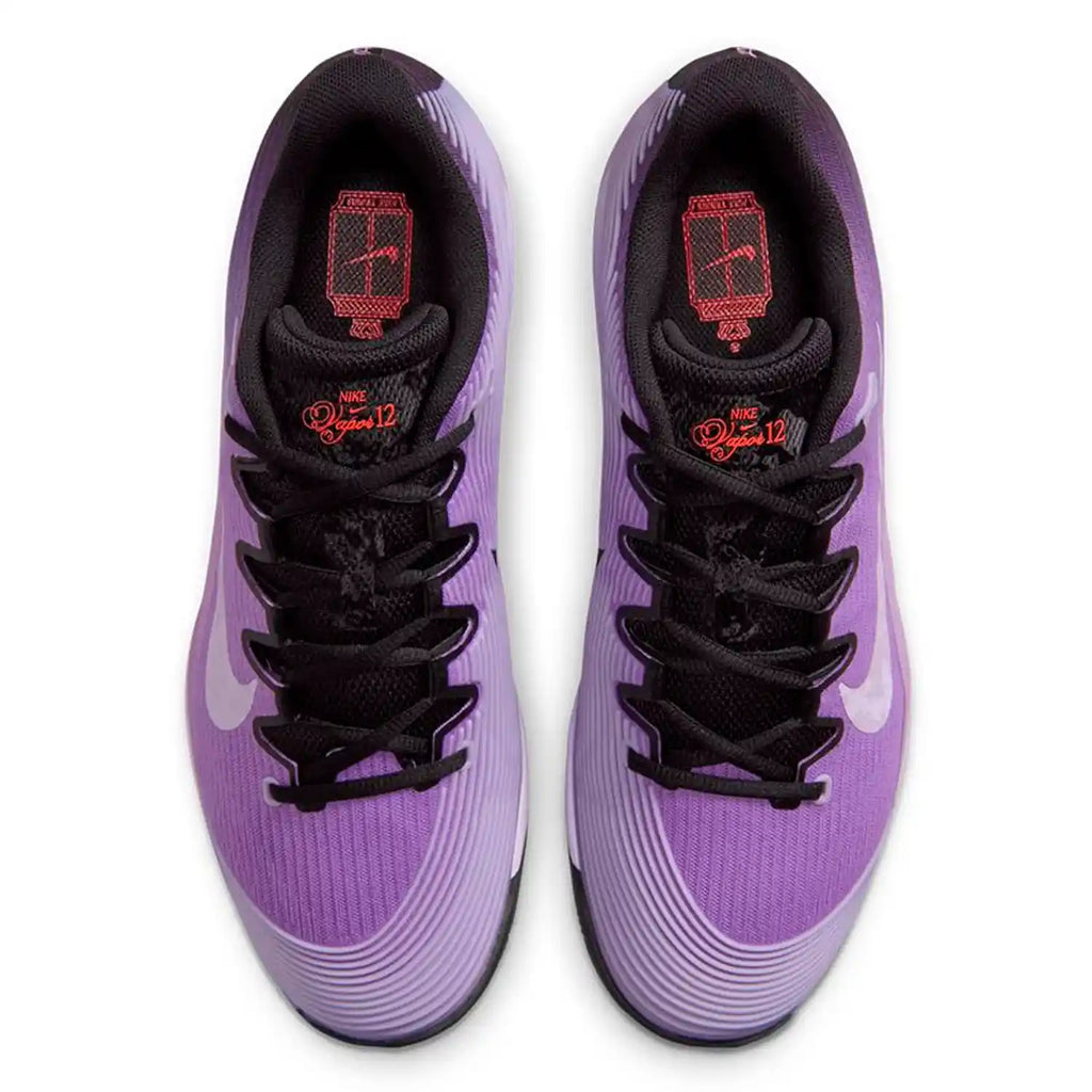 Nike Vapor 12 Men's Hard Court Tennis Shoes (Bright Violet/Violet Mist-Black)
