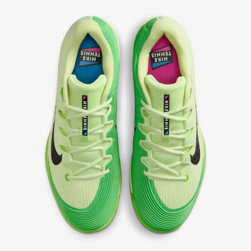 Nike Vapor 12 Men's Hard Court Tennis Shoes (Light Liquid Lime/Mean Green/Sapphire/Black)