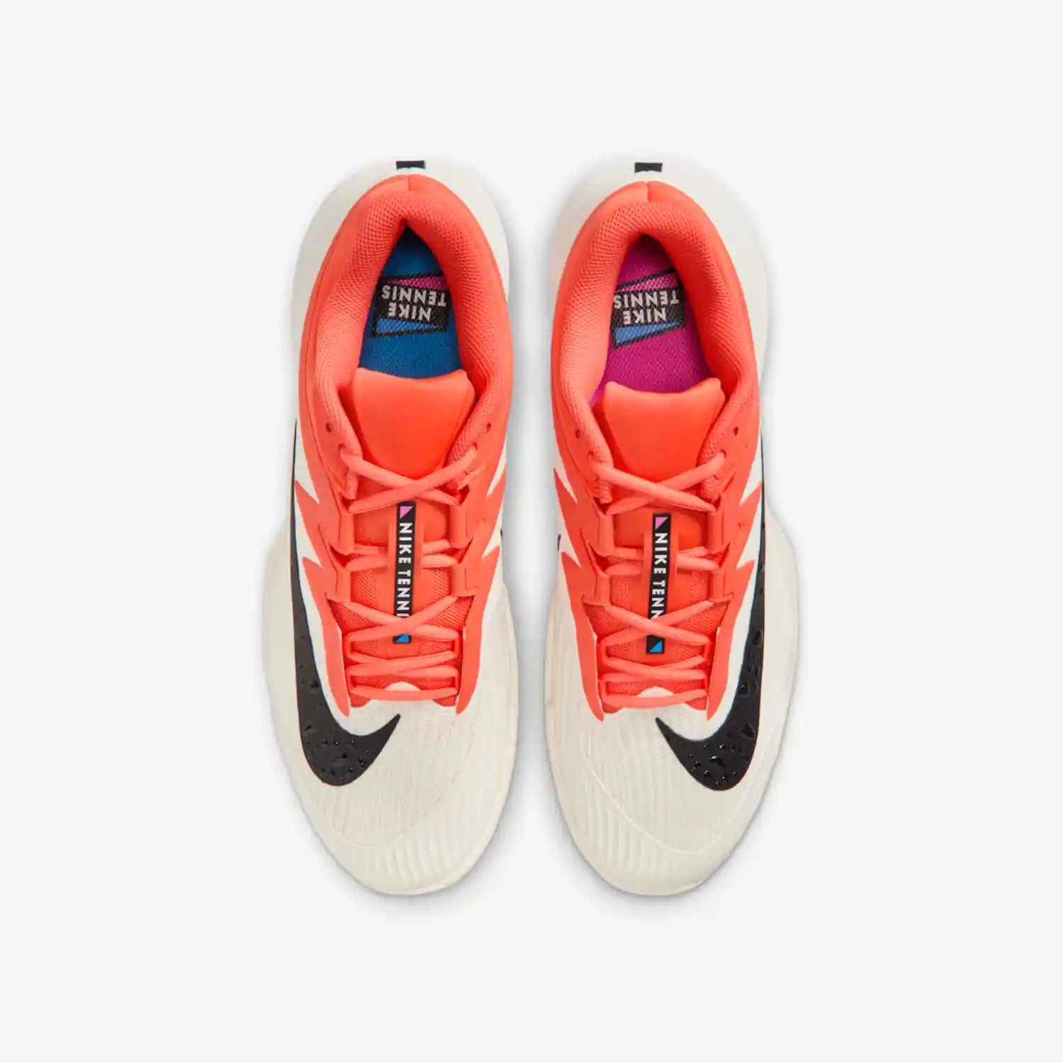 Nike Vapor Pro 3 Men's hard Court Tennis Shoes (Sail/Turf Orange/Blue Ribbon Heather/Black)