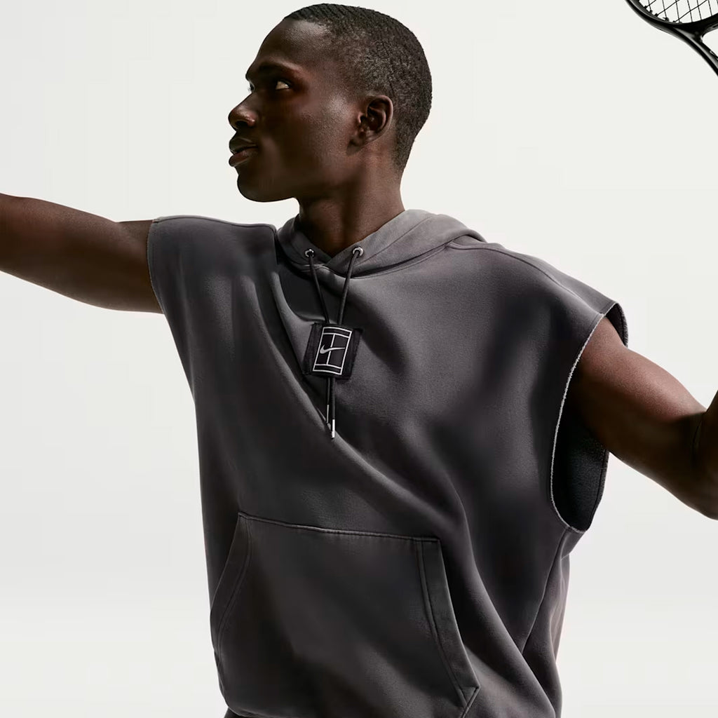 NikeCourt Slam Men's Tennis Sleeveless Pullover Hoodie (Anthracite)