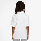 Nike Big Kids' Knit Short Sleeve Polo (White)